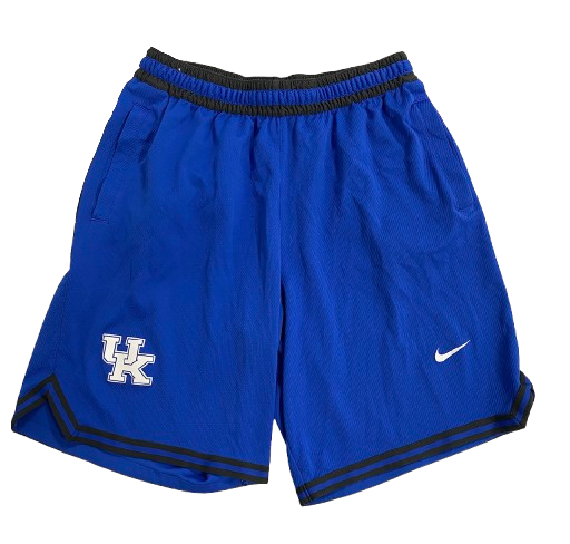 Davion Mintz Kentucky Basketball Player Exclusive Premium Workout Shorts (Size L)