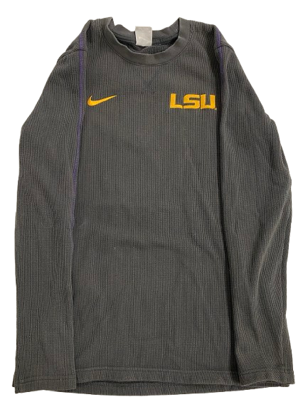 Ashley Vallejo LSU Softball Team Issued Waffle Style Long Sleeve Shirt (Size S)