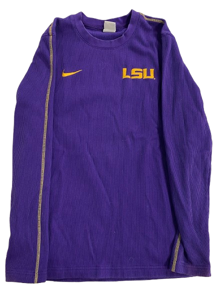 Ashley Vallejo LSU Softball Team Issued Waffle Style Long Sleeve Shirt (Size S)