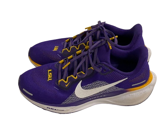 Ashley Vallejo LSU Softball Team Issued Nike Air Zoom Pegasus 41 Shoes (Size 6.5)