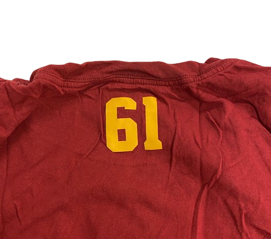 Joe Bryson USC Football Player Exclusive Workout Shirt with 