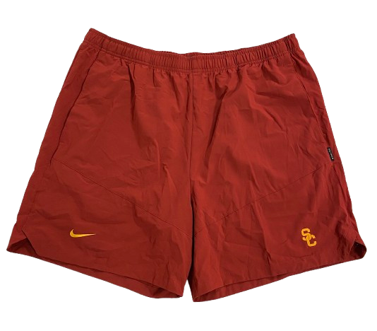 Joe Bryson USC Football Team Issued Workout Shorts (Size XXL)