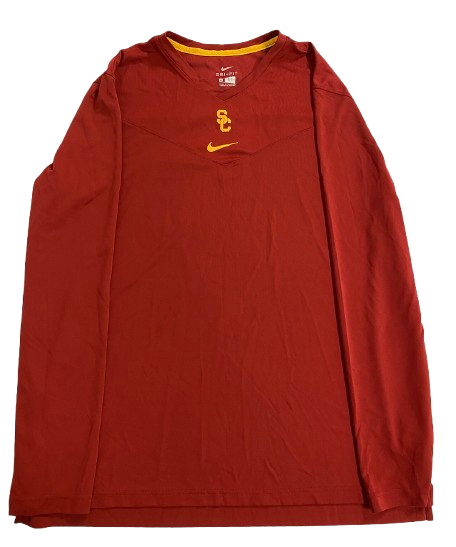 Joe Bryson USC Football Team Issued Long Sleeve Shirt (Size XXL)