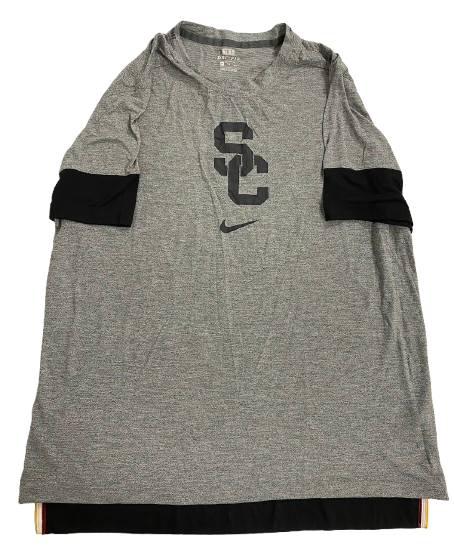 Joe Bryson USC Football Team Issued Workout Shirt (Size XXL)