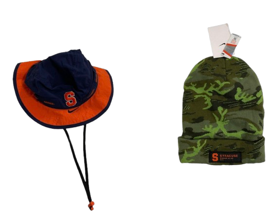 Trebor Pena Syracuse Football Team Issued Set of (2) Hats