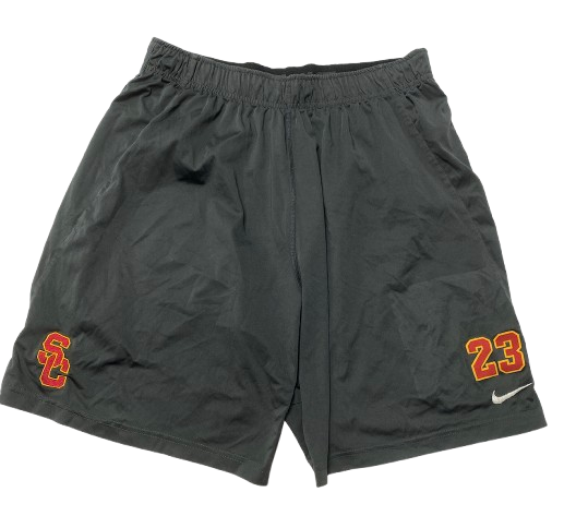 Velus Jones Jr. USC Football Player Exclusive Shorts with 