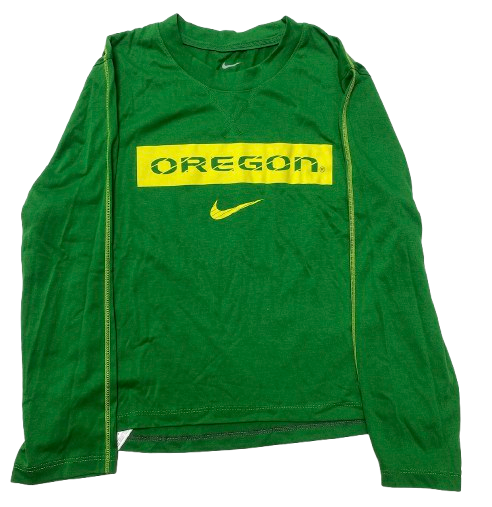 Mackenzie Morris Oregon Volleyball Team Issued Long Sleeve Shirt (Size S)