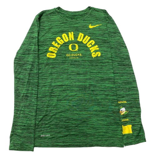 Mackenzie Morris Oregon Volleyball Team Issued Long Sleeve Shirt (Size S)