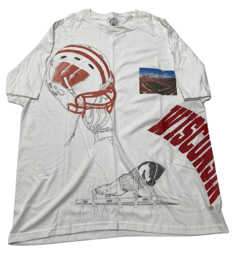 Tanner Koziol Wisconsin Football T-Shirt (Size XXL)