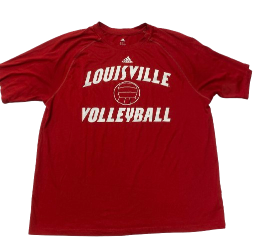 Paige Morningstar Louisville Volleyball Player Exclusive Workout Shirt (Size L)