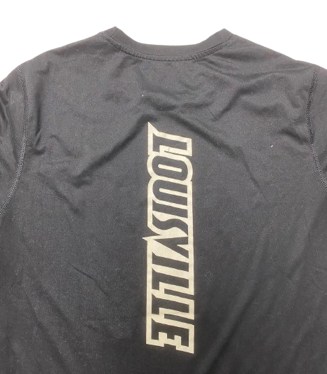 Paige Morningstar Louisville Volleyball Team Issued Workout Shirt (Size L)