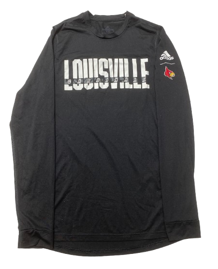 Paige Morningstar Louisville Volleyball Player Exclusive Pre-Game Warm-Up Long Sleeve Shirt with Name & 
