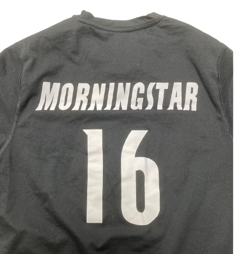 Paige Morningstar Louisville Volleyball Player Exclusive Pre-Game Warm-Up Long Sleeve Shirt with Name & 