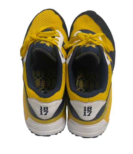 Jack Tuttle Michigan Football Team Issued "Nike Air Max SYSTM Michigan" Shoes (Size 13)