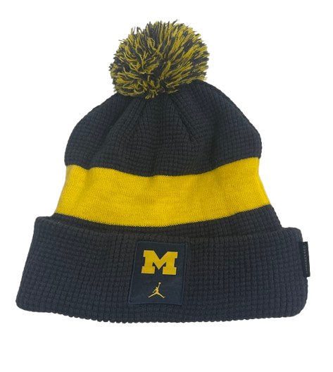 Jack Tuttle Michigan Football Team Issued Beanie Hat