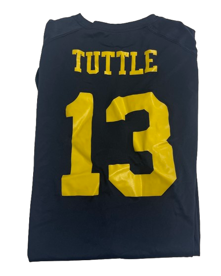 Jack Tuttle Michigan Football Player Exclusive Practice Shirt with Name & Number on Back (Size XL)