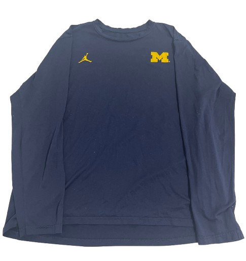 Jack Tuttle Michigan Football Team Issued Long Sleeve Shirt (Size XL)