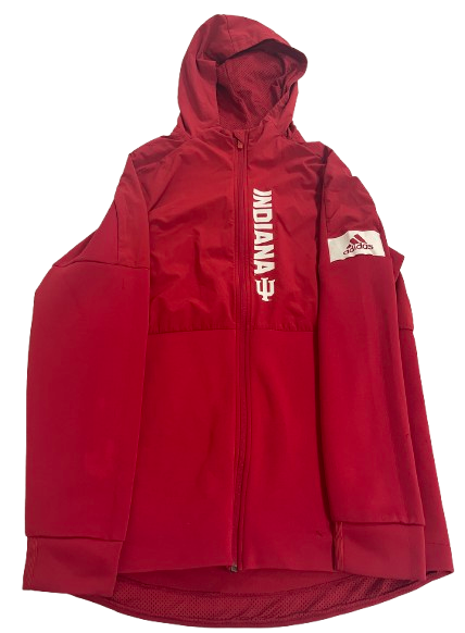 Jack Tuttle Indiana Football Team Issued Jacket with Player Tag (Size LT)