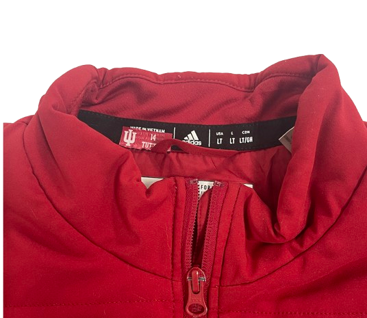 Jack Tuttle Indiana Football Team Issued Jacket with Player Tag (Size LT)
