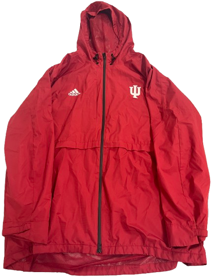 Jack Tuttle Indiana Football Team Issued Rain Jacket (Size XXL)