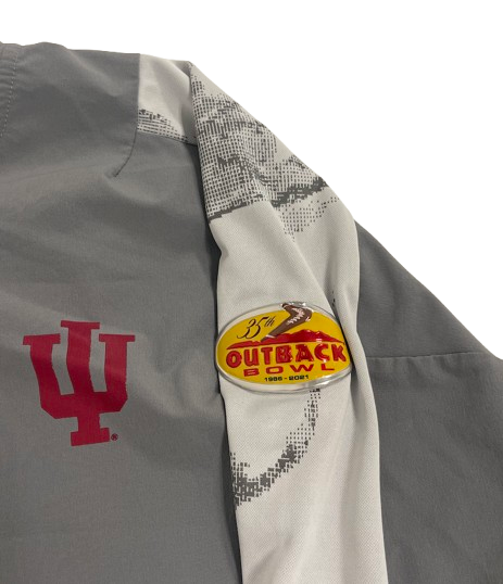 Jack Tuttle Indiana Football Player Exclusive "2021 Outback Bowl - 35th Anniversary" Quarter-Zip Jacket (Size LT)