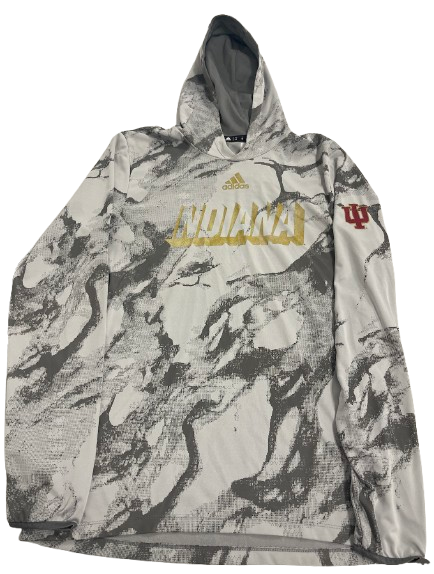 Jack Tuttle Indiana Football Team Issued Performance Hoodie (Size LT)