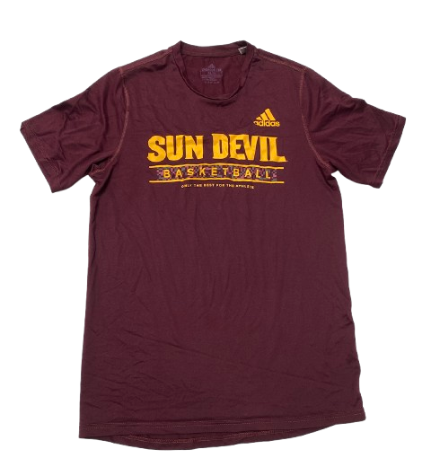 Alston Mason Arizona State Basketball Team Issued Workout Shirt (Size MT)