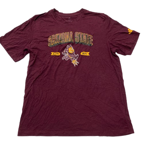 Alston Mason Arizona State Basketball Team Issued Workout Shirt (Size XLT)