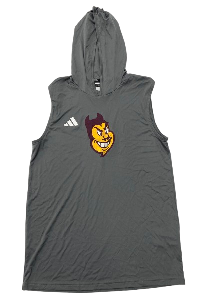 Alston Mason Arizona State Basketball Player Exclusive Sleeveless Performance Hoodie (Size M)