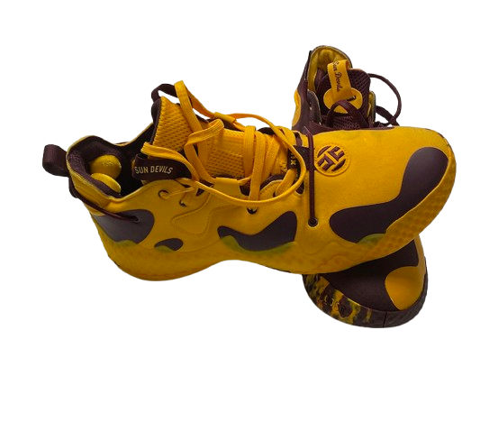 Alston Mason Arizona State Basketball Player Exclusive "James Harden" Shoes (Size 12.5)