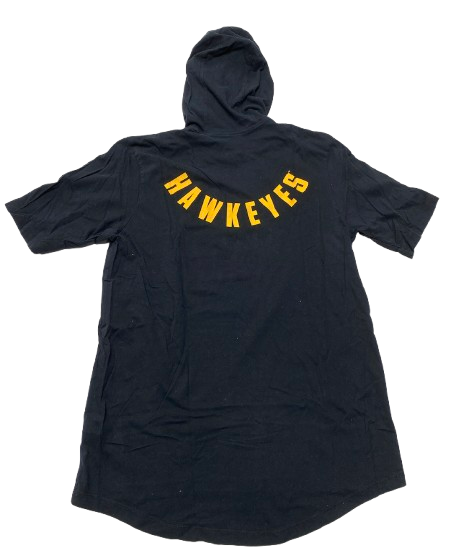 CJ Fredrick Iowa Basketball Player Exclusive Short Sleeve Hoodie (Size L)