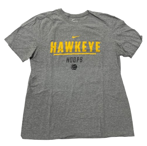 CJ Fredrick Iowa Basketball Team Issued Workout Shirt (Size L)