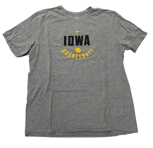 CJ Fredrick Iowa Basketball Team Issued Workout Shirt (Size XL)