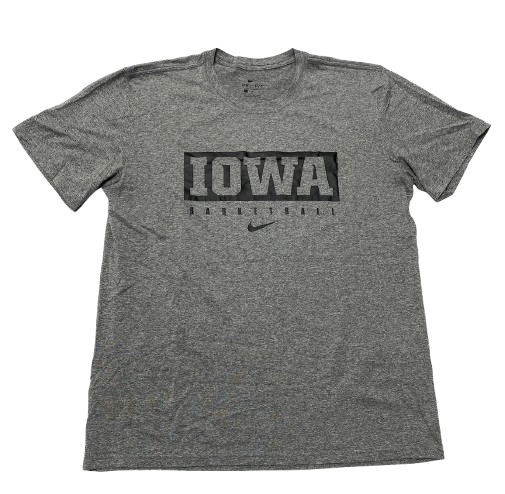 CJ Fredrick Iowa Basketball Team Issued Workout Shirt (Size L)