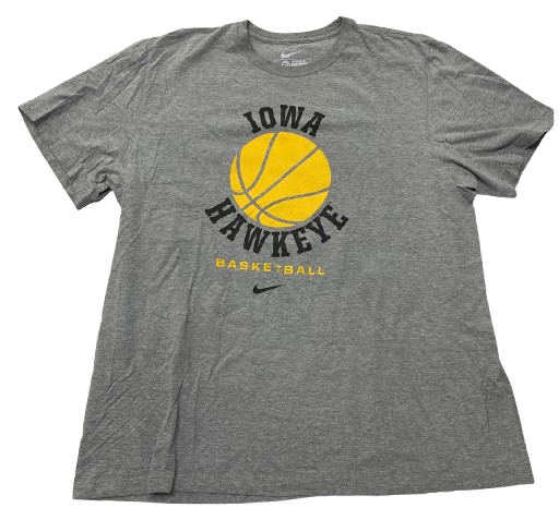 CJ Fredrick Iowa Basketball Team Issued Workout Shirt (Size XXL)
