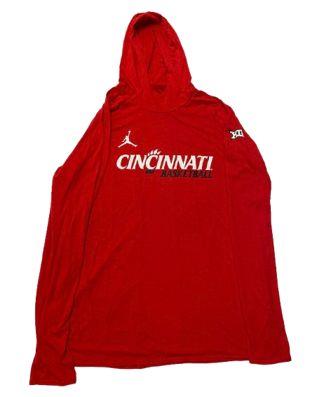 CJ Fredrick Cincinnati Basketball Player Exclusive Performance Hoodie (Size L)