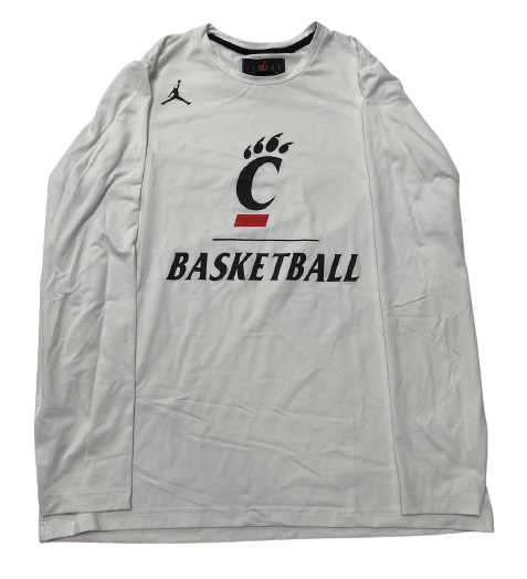 CJ Fredrick Cincinnati Basketball Team Issued Long Sleeve Shirt (Size L)