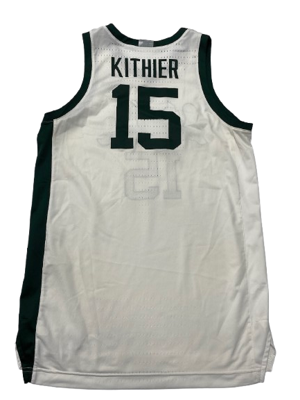 Thomas Kithier Michigan State Basketball 2020-2021 Game Worn Jersey (Size 50)