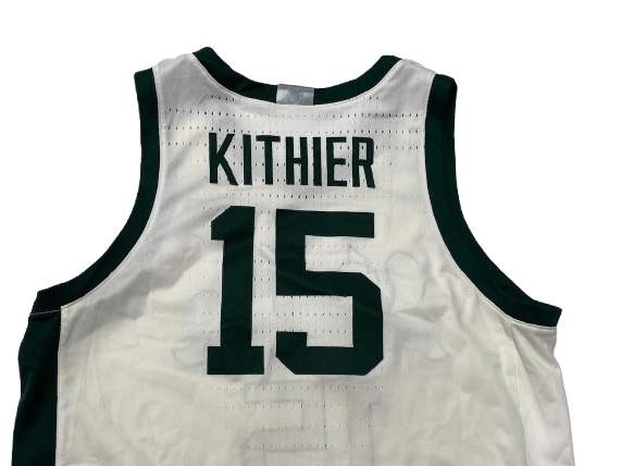 Thomas Kithier Michigan State Basketball 2020-2021 Game Worn Jersey (Size 50)