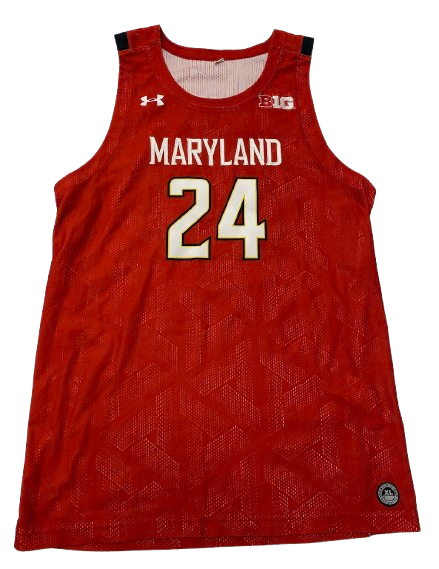 Donta Scott Maryland Basketball 2020 Game Worn Jersey (Size XL)
