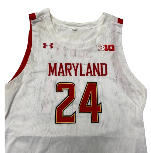 Donta Scott Maryland Basketball 2020 Game Worn Jersey (Size XL)
