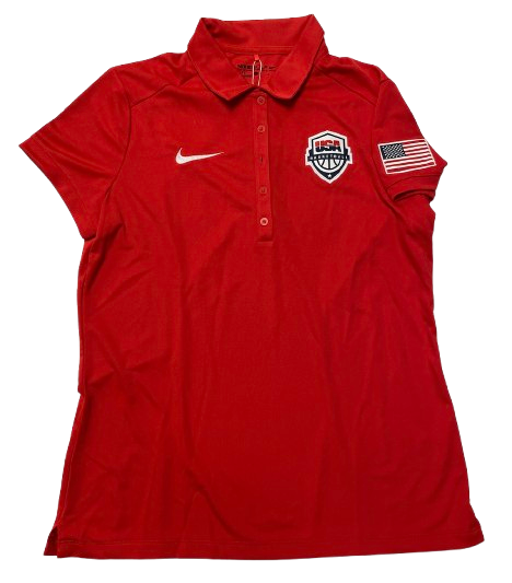 Team USA Basketball Player Exclusive Polo Shirt (Size Women&
