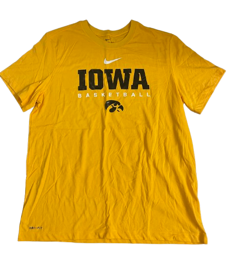 Joe Wieskamp Iowa Basketball Team Issued Workout Shirt (Size XL)