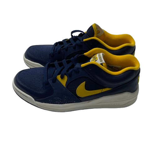 Michigan Basketball Player Exclusive "Stadium 90" Jordan Shoes (Size 11.5)