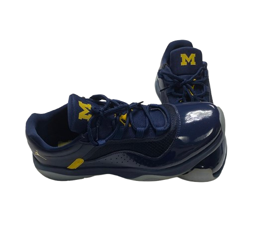 Michigan Basketball Player Exclusive "Jordan 11" Shoes (Size 11.5)