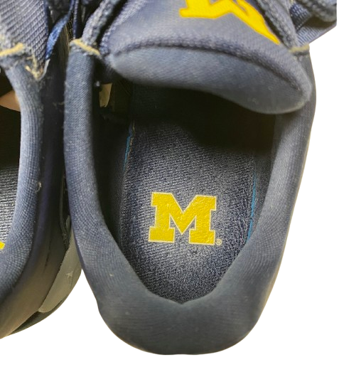 Michigan Basketball Player Exclusive "Jordan 11" Shoes (Size 11.5)