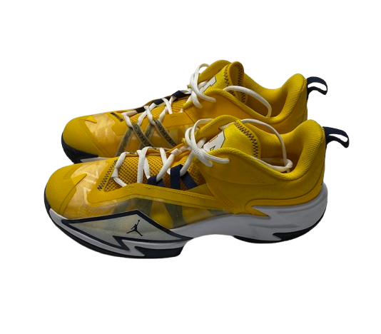 Michigan Basketball Player Exclusive "Jordan One Take 3 Westbrook" Shoes (Size 11.5)
