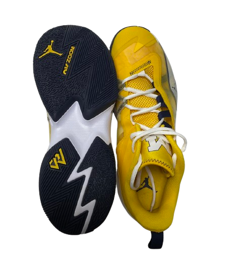 Michigan Basketball Player Exclusive "Jordan One Take 3 Westbrook" Shoes (Size 11.5)