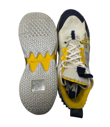 Michigan Basketball Player-Exclusive Jordan Why Not Zero.2 Shoes (Size 11.5)