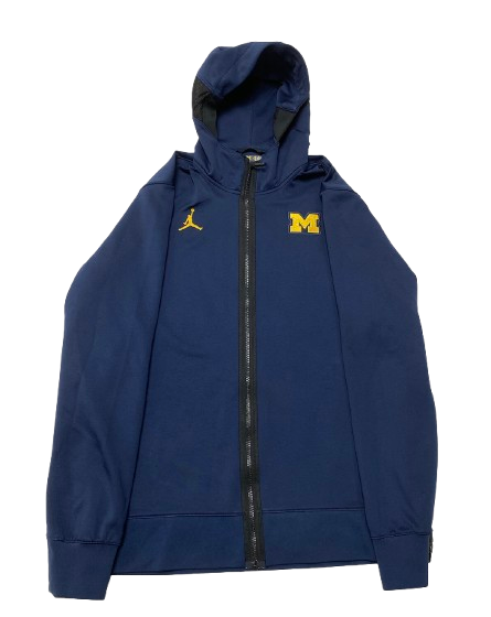 Michigan Basketball Player Exclusive Pre-Game Warm-Up Jacket (Size LT)